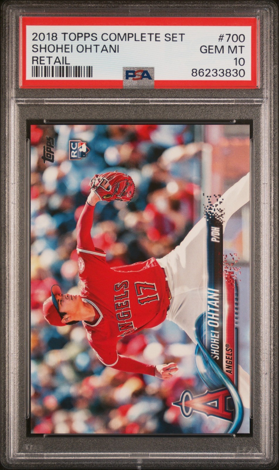2018 Topps - Complete Sets Variation Shohei Ohtani #700 Pitching (RC) PSA 10