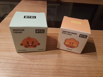 BTS LINE FRIENDS BT21 Monitorfiguren minini 2er - Set Shooky Suga Yoongi