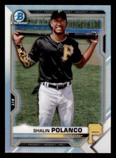 2021 Bowman Chrome Draft Refractors #BDC176 Shalin Polanco