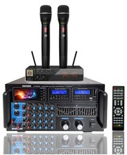 Singtronic 5000W Karaoke Amplifier Mixer  UHF Wireless Microphones