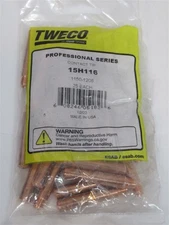 Tweco 1150-1206, 15H116, 1/16" Contact Tips, 25 Pack