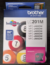 New Genuine Brother LC201M Magenta Ink Cartridges