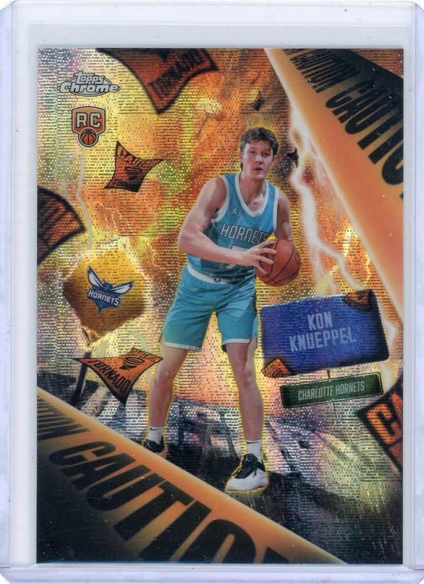 2025-26 Topps Chrome Kon Knueppel Rookie Advisory Case Hit SSP Hornets