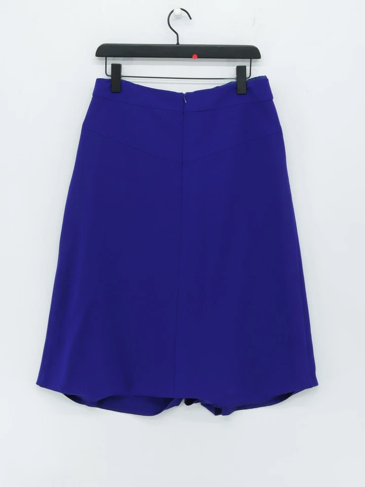 Falda midi larga alta Sally - LTS para mujer Reino Unido 12 azul poliéster Foto 2 de 4