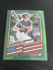2026 Panini Stars & Stripes Green Prizm #177 Ka’Alekahi Kuhaulua