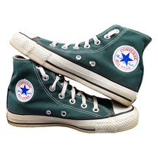 Vintage Converse Chuck Taylor High Top Green Made in USA 80s Mens 4.5 Womens 6.5