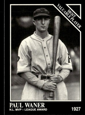Paul Waner 1991 Conlon Collection TSN Card #315 Pittsburgh Pirates