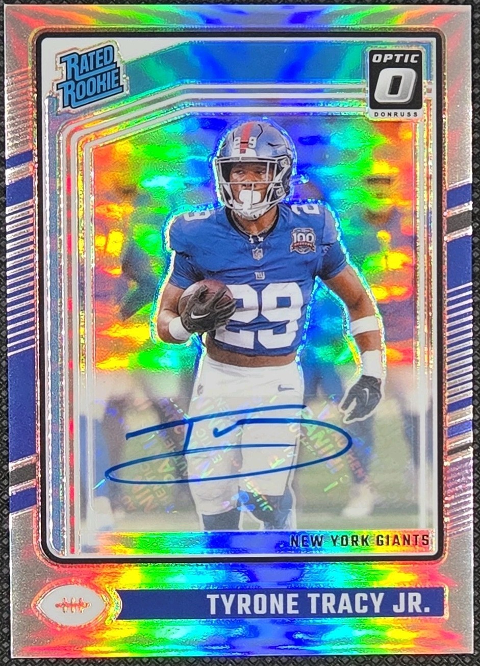 2024 Donruss Optic Tyrone Tracy Jr #259 Rated Rookie RC Silver Holo Auto /150