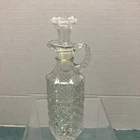 Vtg.  1960's Anchor Hocking Wexford 7.5" Oil/Vinegar Cruet & Stopper Replacement
