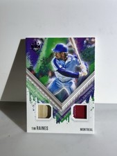 2021 Panini Diamond Kings Materials Holo Platinum Blue #DKMTI Tim Raines 5/5 HOF