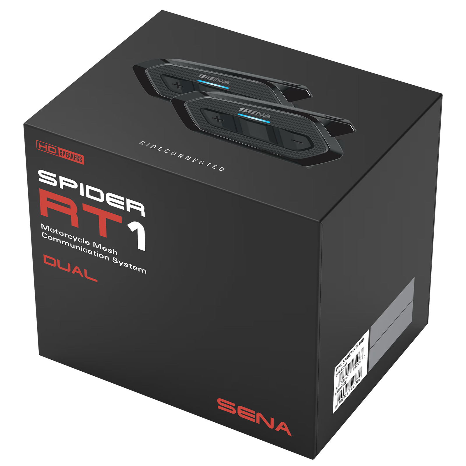 SENA Spider RT1 Mesh Intercom Motorbike Motorcycle Dual Pack