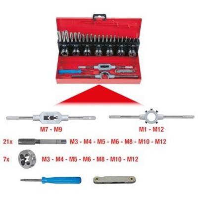 Gewindeschneidwerkzeugsatz KS TOOLS 331.0632 Schnellarbeitsstahl