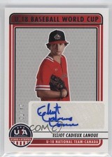 2023 Panini USA Baseball Stars & Stripes 24/72 Elliot Cadieux Lanoue Auto 19l7