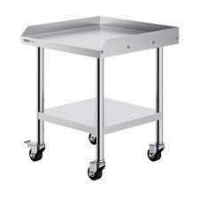 Stainless Steel Work Table, 24 x 24 x 30 Inch Commercial Food Prep Worktab