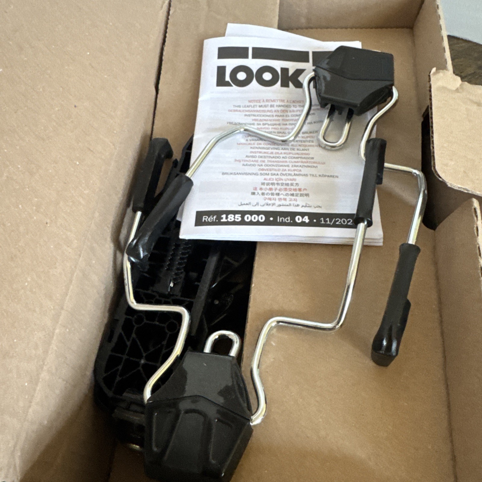 2024 Look Xpress W 10 GW B93 Shiny Ski Bindings NEW  Black Made In France