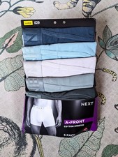 Next Underwear 5 Pack Cotton Stretch A-Front Boxers. Large 