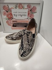 Tory Burch Huarache Weave  Snakeskin Leather Slip On Dress Casua Comfort Sneaker