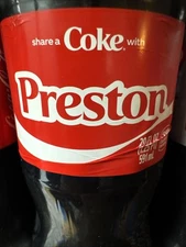 Share a Coke with   Preston   2025 Personalized Gift Coca Cola Bottle 20oz