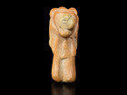 Vintage Hand Carved Stone Lion Figurine Sculpture Alabaster Soapstone Style 2" T — photo 4