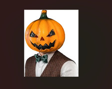 Creepy Pumpkin, Scary Pumpkin Head For Halloween Costume Party Props A
