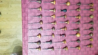 40 piece lot of vintage high quality hand gravers, for gun, watches, jewelry