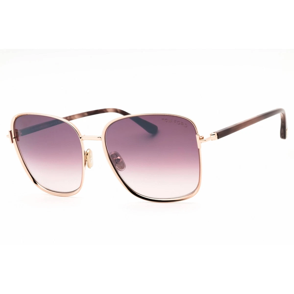 TOM FORD Porscha TF993 28Y 59mm Aviator Pilot Sunglasses Rose Gold / Violet Pink Purple Aviator Sunglasses for Women for sale | eBay main image 3