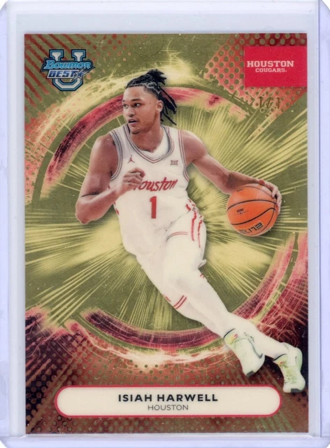 2025-26 Bowman's Best U Isiah Harwell Superfractor 1/1 #15