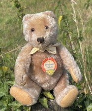 ALTER 50ER JAHRE STEIFF TEDDY MIT BRUSTETIKETT, FÜR DAS ALTER SUPER ZUSTAND