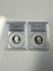 1995-S Silver and 1995-S Clad Proof Washington Quarter 25c PCGS PR69DCAM