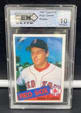 1985 Topps #181 - Roger Clemens Rookie GEM Elite 10