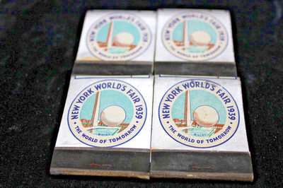 (4) 1939 WORLD'S FAIR MATCH BOOKS WITH MATCHES COLORS STILL BRIGHT COMPLETE