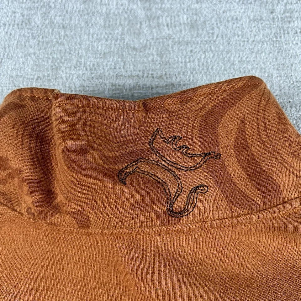 Куртка спортивная Y2K Hurley мужская размер большой оранжевая с вышивкой L/S гранж серфинг - Изображение 4 из 4