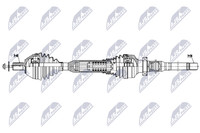 NTY Antriebswelle NPW-VV-154 FüR Volvo XC60 1 SUV 156 AWD