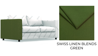 VIMLE IKEA Wide Armrest Cover Swiss Linen Blends Green UK