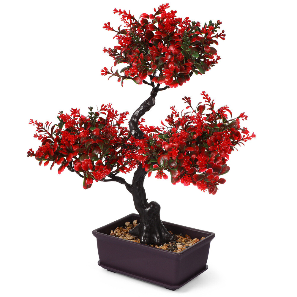 Faux Bonsai Potted Plant Faux Plants Faux Bonsai Tree Artificial Potted Plant