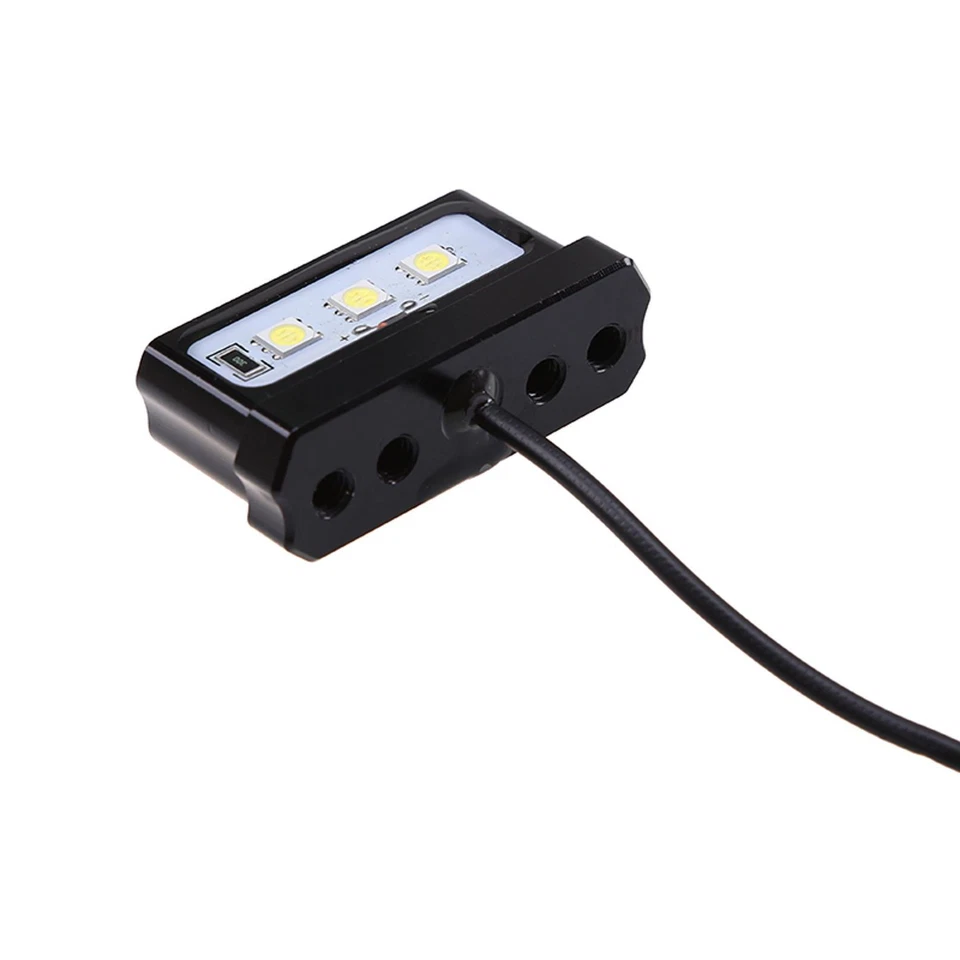 Lámpara de luz de matrícula de aluminio para motocicleta para Suzuki para Kawasaki para Ducati Foto 3 de 4