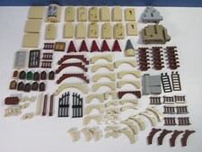 build you own LEGO CASTLE SPARE PARTS TAN WALLS PANEL TURRET GATE ARCH bundle