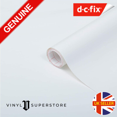 FABLON GLÄNZEND WEISS KLEBRIGE RÜCKSEITE KUNSTSTOFF SELBSTKLEBENDE VINYLFOLIE 67,5 cm