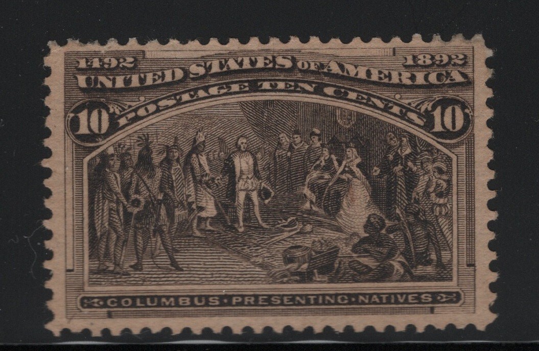 237 VF original gum mint lightly hinged nice color cv $ 95 ! see