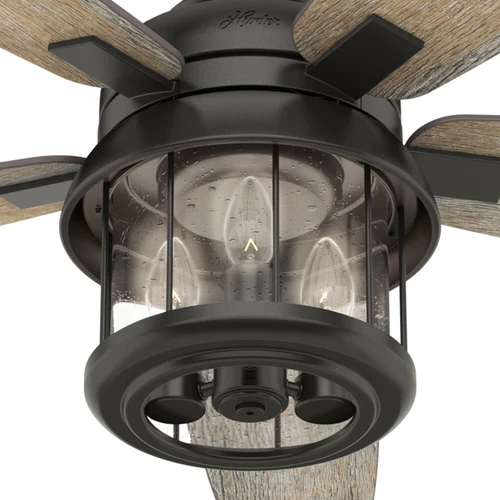 Hunter 52" Coral Bay Outdoor Ceiling Fan w/ LED Light & Remote Rustic Farmhouse - Picture 9 of 12