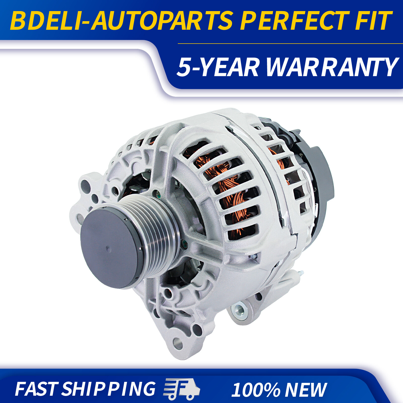 Alternator for 2005-2015 VW Beetle EOS Golf R Jetta Passat Audi A3 Quattro 2.0L