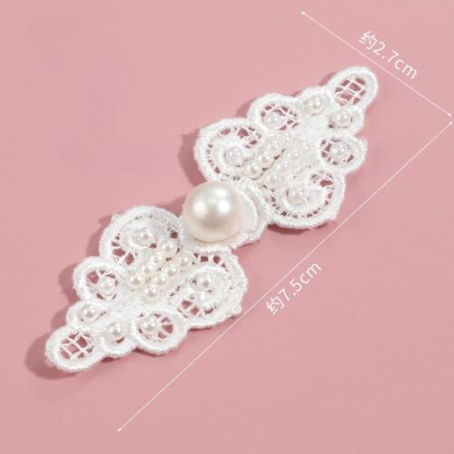2x Chinese Vintage Style Frog Buttons Sewing Pearl Beaded Shirt Closures for DIY - Picture 20 of 20