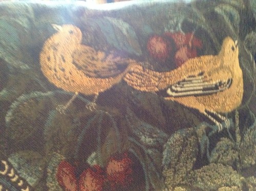 Carrier and Ives birds throw pillow - Picture 2 of 5
