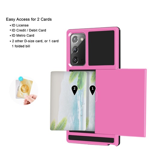 Funda billetera ultra para Samsung Note 20 Note 20 con soporte para tarjetas armadura delgada Defend - Imagen 15 de 25
