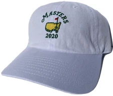 2020 MASTERS WHITE COTTON SLOUCH HAT AUGUSTA NATIONAL GOLF NEW