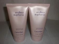 SET OF 2 CALVIN KLEIN 5oz ENDLESS EUPHORIA SENSUAL SHOWER GEL 10oz TOTAL