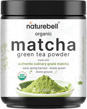 Organic Matcha Green Tea Powder, 2 Lb   Culinary Grade, Stone Ground, Vegan