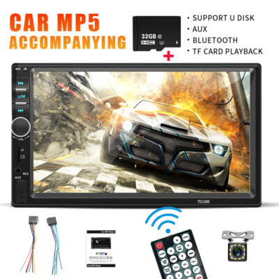 7'' HD Radio Estereo De Pantalla MP5 Coche Carro Tactil Doble Din Bluetooth 32GB