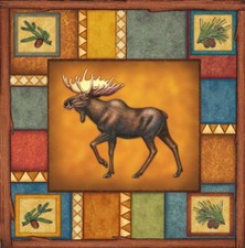 Ceramic Backsplash Tile Mural Deer Elk Kitchen/Bathroom - Wilderness Moose