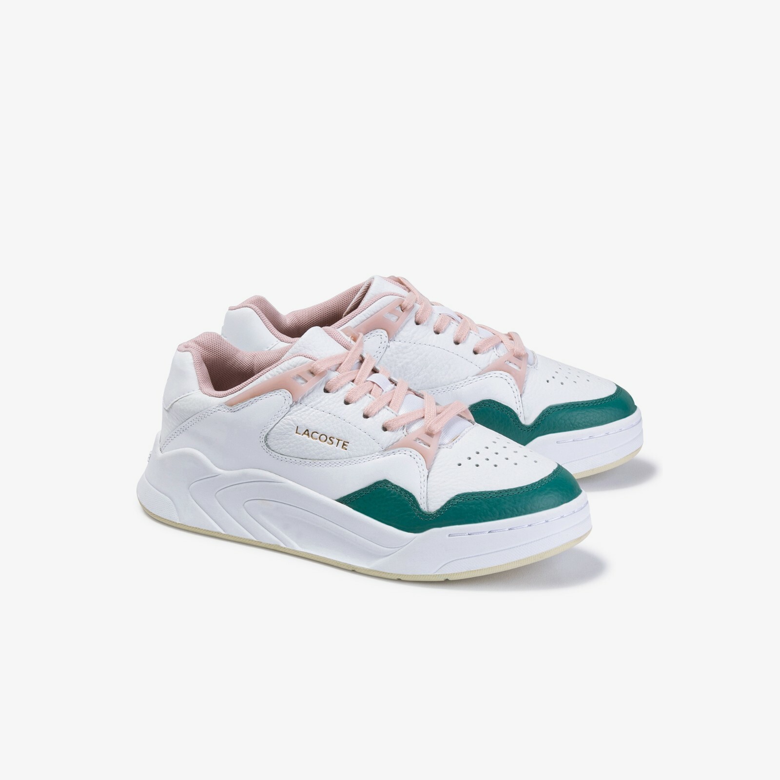 lacoste white pink